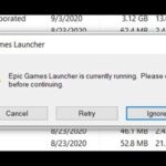 Epic Games Launcher Is Currently Running Uninstall