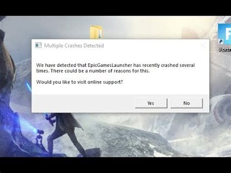 Epic Games Launcher Multiple Crashes Detected