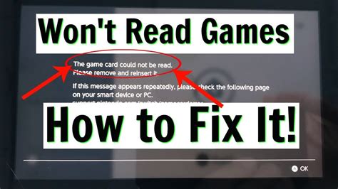 Switch Game Card Won't Read