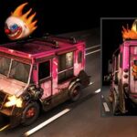 Playstation Game With Clown Truck