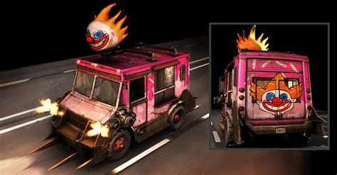 Playstation Game With Clown Truck