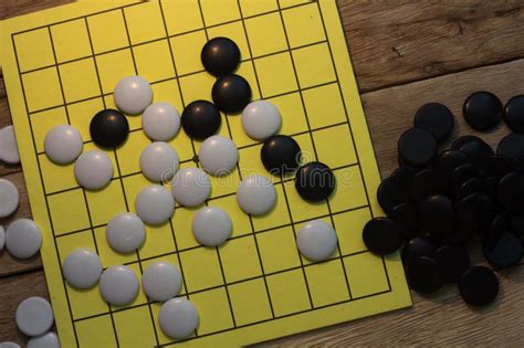Board Game Black And White Stones