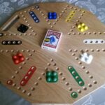 Cards And Marbles Board Game