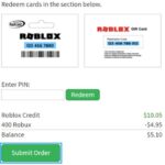 Roblox Game Card Redemption Page