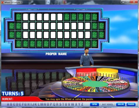 Free Online Wheel Of Fortune Game