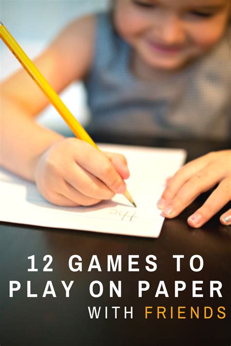 Games To Play With Pen And Paper