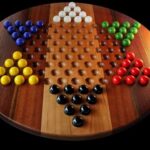Game With Marbles On A Board