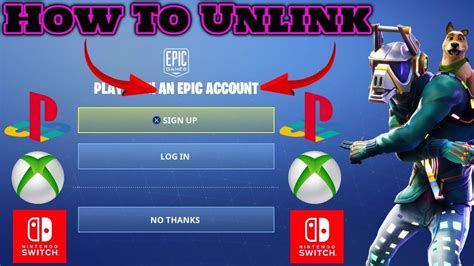 Unlink Epic Games Account From Switch