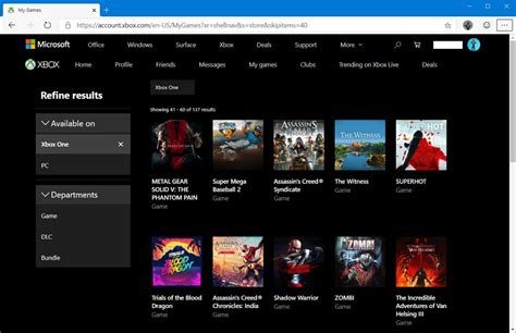 Xbox One How To See All Owned Games