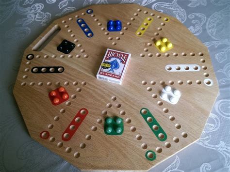 Cards And Marbles Game Board
