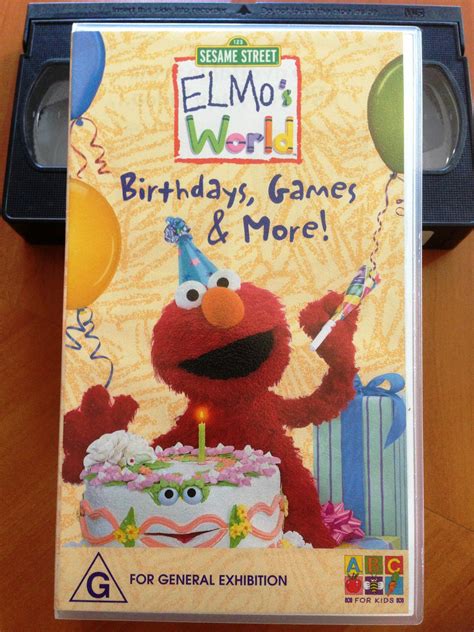 Elmo World Birthdays Games And More Vhs