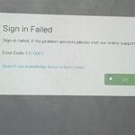 Epic Games Sign In Failed