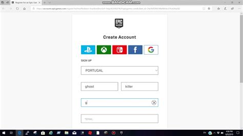 Creating An Epic Games Account