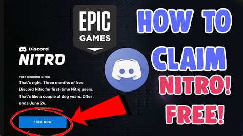 How To Claim Discord Nitro From Epic Games