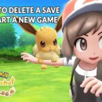 Pokemon Let's Go Eevee How To Start A New Game