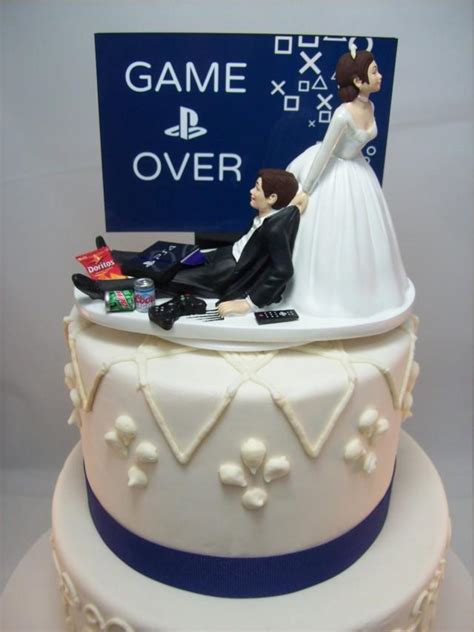 Video Game Wedding Cake Topper
