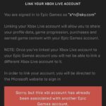 Epic Games Account Not Linking To Xbox