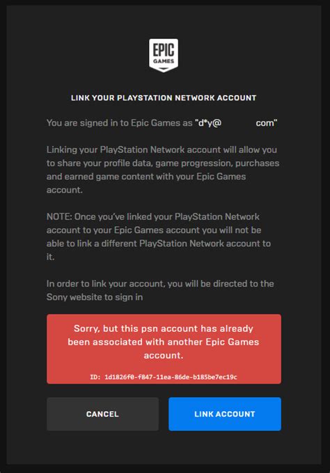 Epic Games Psn Account Already Linked
