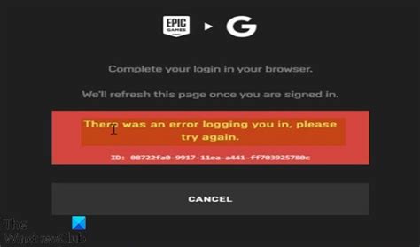 Epic Games There Was A Socket Open Error
