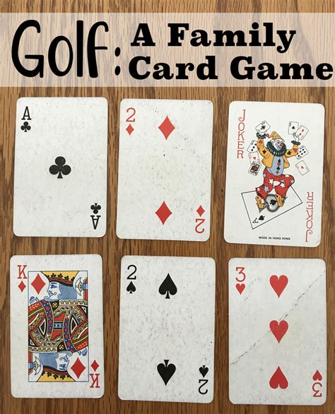 How To Play Golf Card Game 4 Cards