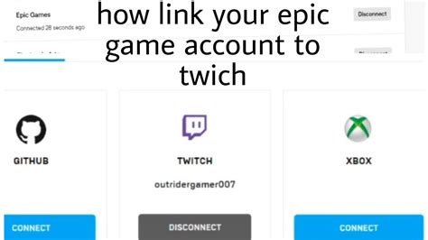 Link Twitch To Epic Games