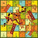 Snakes And Ladders Board Game Printable