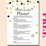 Whats In Your Phone Game Free Printable