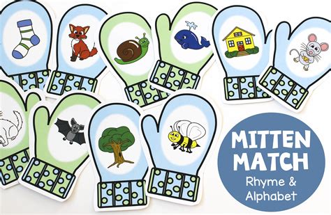 Free Printable Mitten Matching Game