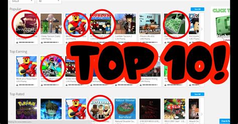 Top Games On Roblox 2016