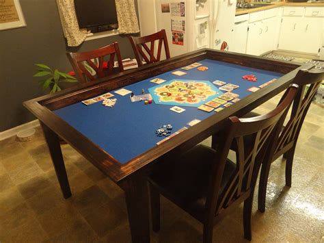Board Game Table With Removable Topper