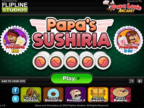 Cool Math Games Papa's Sushiria