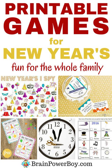 Fun Family New Year's Games