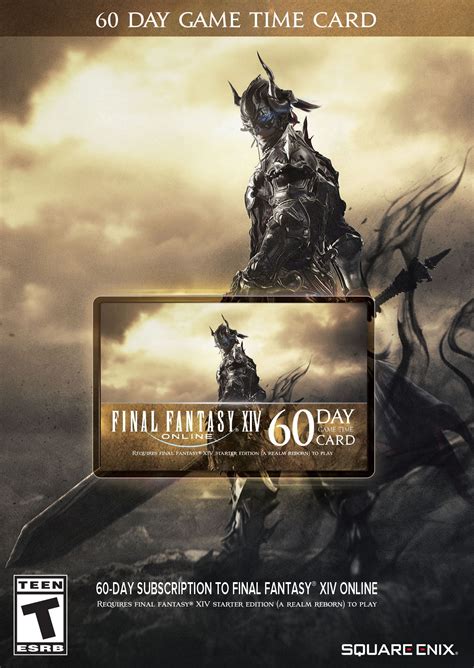 Final Fantasy 14 Online Game Card