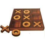 Vintage Tic-Tac-Toe Wooden Board Game