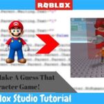 How To Make A Guess The Character Game In Roblox