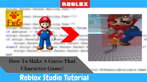 How To Make A Guess The Character Game In Roblox