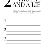 Two Truths And A Lie Game Online
