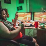 Fat Guy Playing Video Games