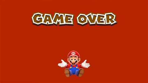 Super Mario 3D World Game Over