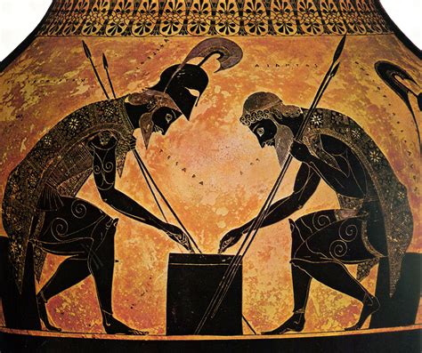 Ajax And Achilles Playing A Game