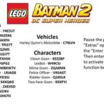 Lego Batman Video Game Cheat Codes